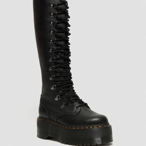 DR MARTENS LEATHER KNEE HIGH BOOTS - Brand New